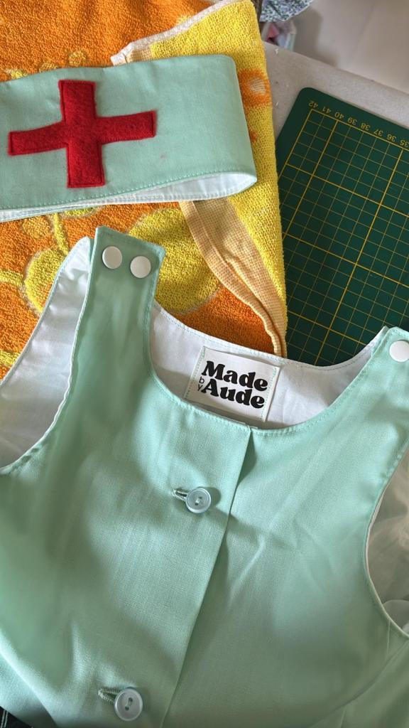 Déguisement d'infirmière pour enfant 3-4 ans "Made by Aude